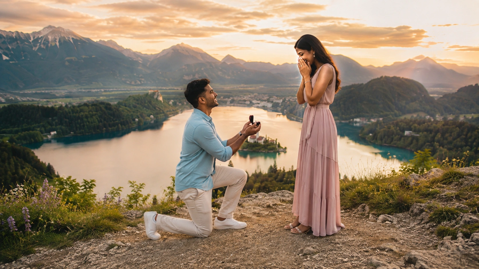 Marriage proposal — matchmaking app users