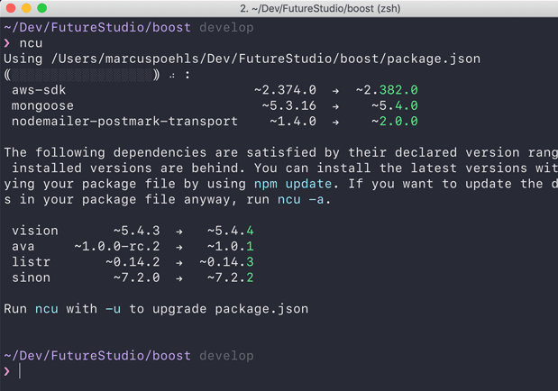 Node js Project Upgradation