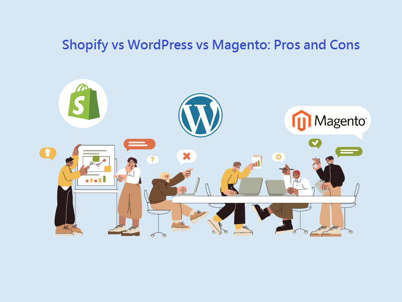 Shopify vs WordPress vs Magento: Pros and Cons