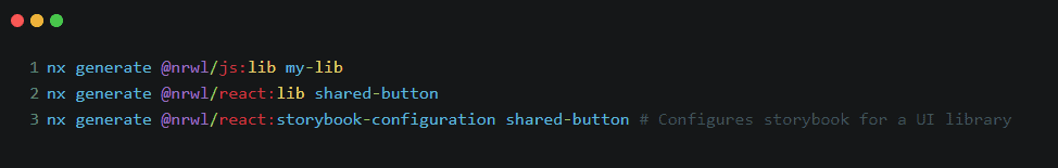 nx generate command
