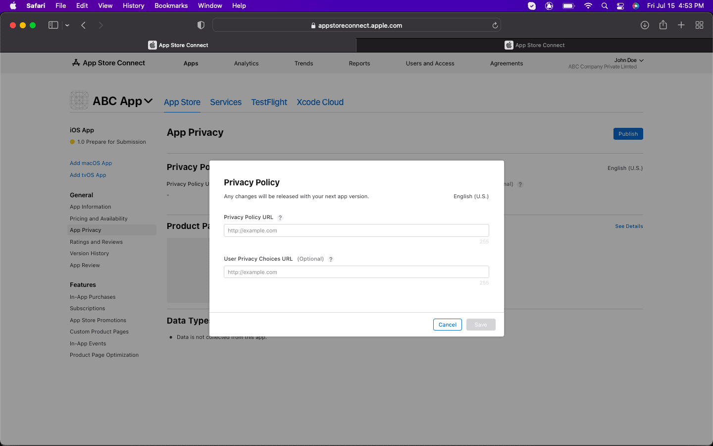App Privacy Policy