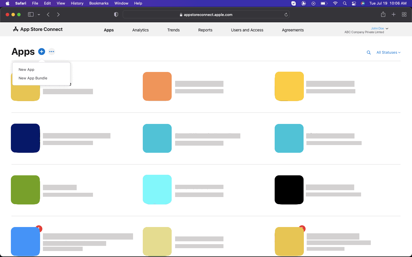 App Store Menu