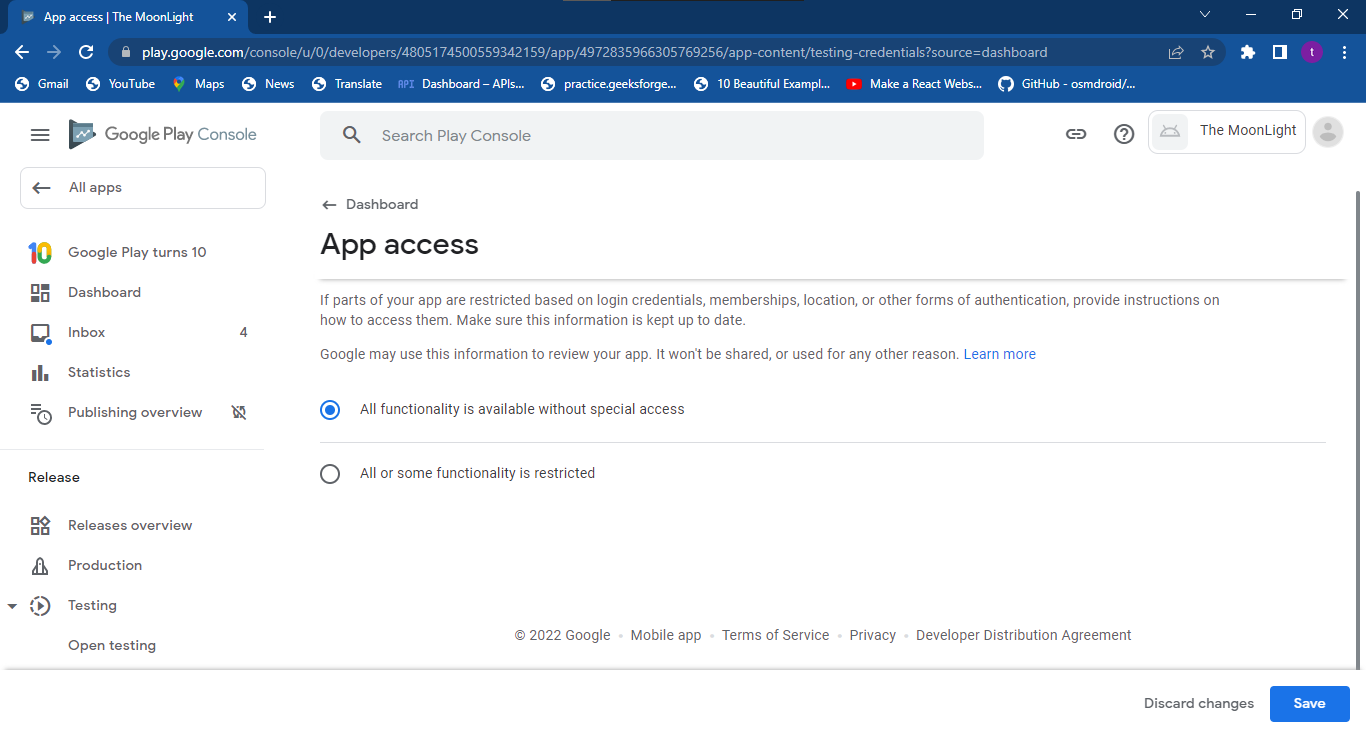 App access