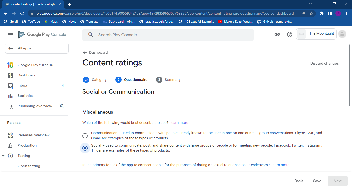 content ratings