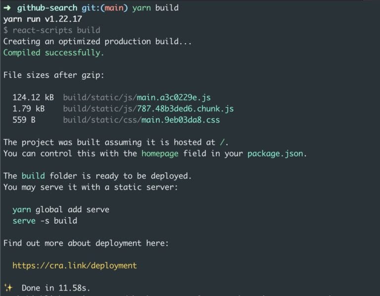 CRA build time
