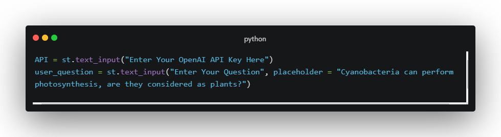 widget creation of user interaction