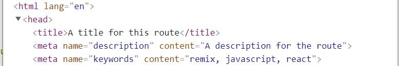 Remix- SEO with Meta Tags